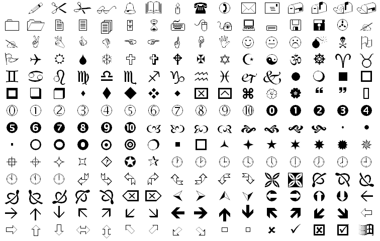 Archivo:Wingdings.png