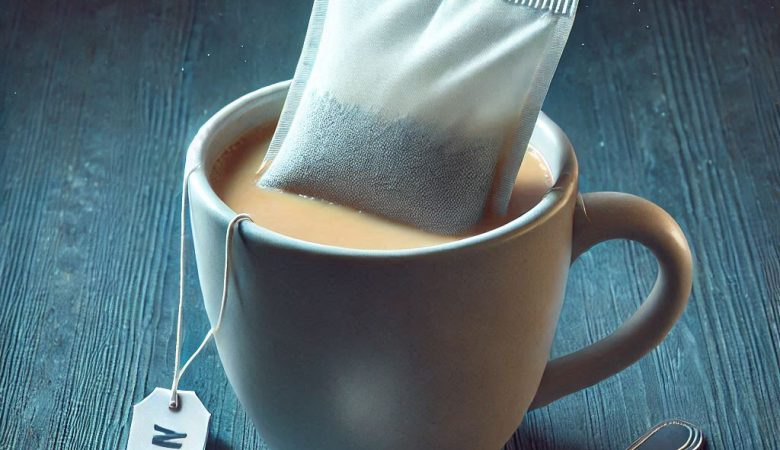 Té con microplásticos