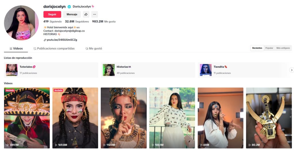 En TikTok hay algo para todas las personas, con una enorme comunidad activa que crea contenido de todo tipo. Entre estas comunidades y grupos, una de las más interesantes es la del maquillaje, en la que pertenece y marca tendencia la artista poblana: Doris Jocelyn. 