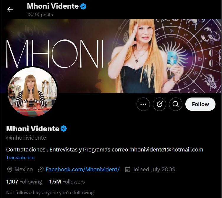 Mhoni vidente es conocida por muchas cosas, por sus predicciones usualmente acertadas, sus horóscopos y por ser una de las personas trans más famosas que trabajan en el mundo del espectáculo mexicano. Por lo que a muchas personas les ha entrado la curiosidad de cómo lucía antes de su transición. Gracias a esta credencial filtrada, te vas a enterar.