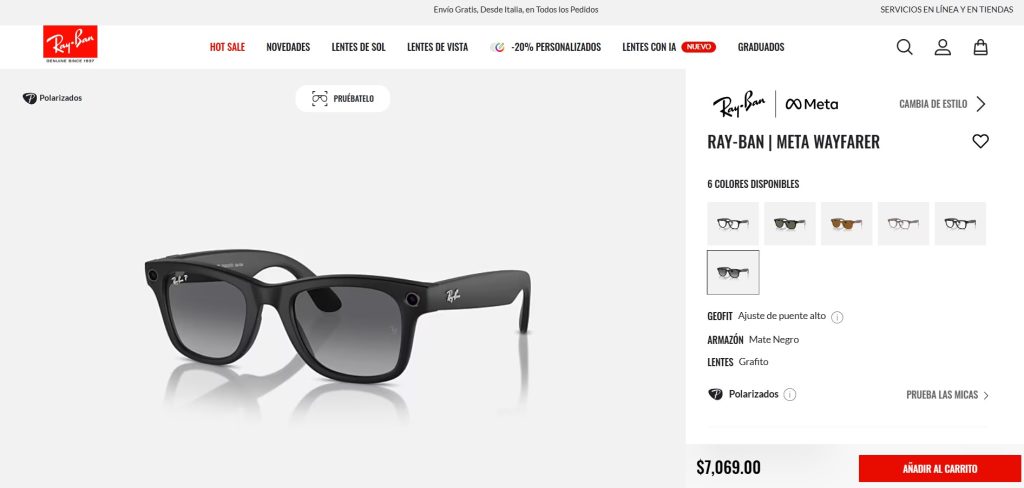 El mundo de la tecnología se está dirigiendo a un lugar muy particular, la integración de la Inteligencia Artificial (IA) en todo tipo de gadgets. Algo que podría ser más complicado para marcas como Ray Ban, que hacen lentes. Pero, de alguna manera lo consiguieron, integrando la Meta IA para crear una experiencia nueva en el mundo de los lentes inteligentes. Por primera vez llegan a México los Ray Ban Meta Wayfarer.