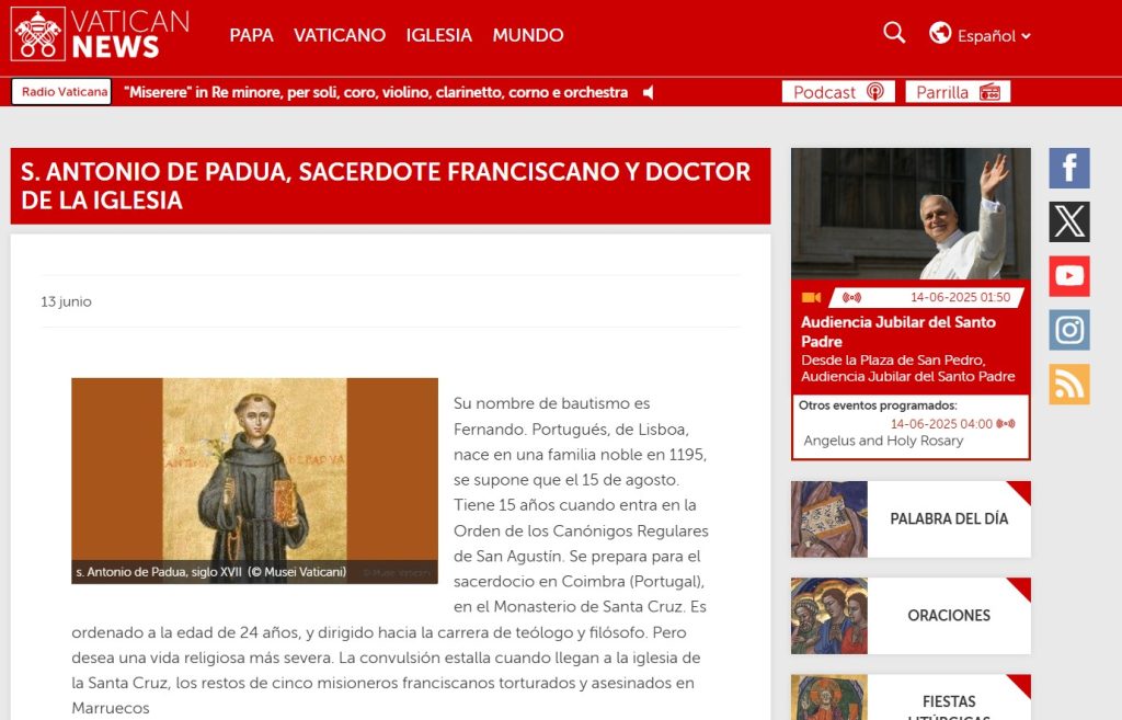 San Antonio de Padua es una de las figuras más importantes en la iglesia, no por su importancia en la escritura, sino porque ayuda a nosotros los solteros. Entérate de la historia del santo y que le tienes que rezar para que interceda por ti este 13 de junio. 