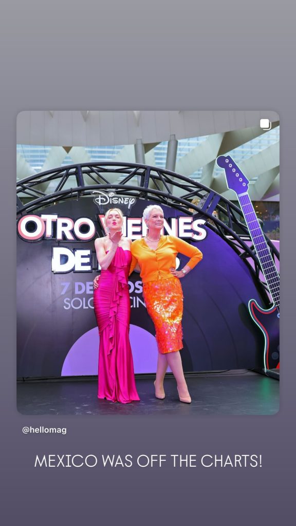 El mundo de las estrellas de Hollywood siempre está en movimiento, y hoy, Lindsay Lohan y Jamie Lee Curtis han venido a enamorarse de México. Sin embargo, no se trata de unas vacaciones; ellas están aquí para el estreno de una de las secuelas más esperadas de la película "Otro Viernes de Locos", que se estrena pronto en cines.