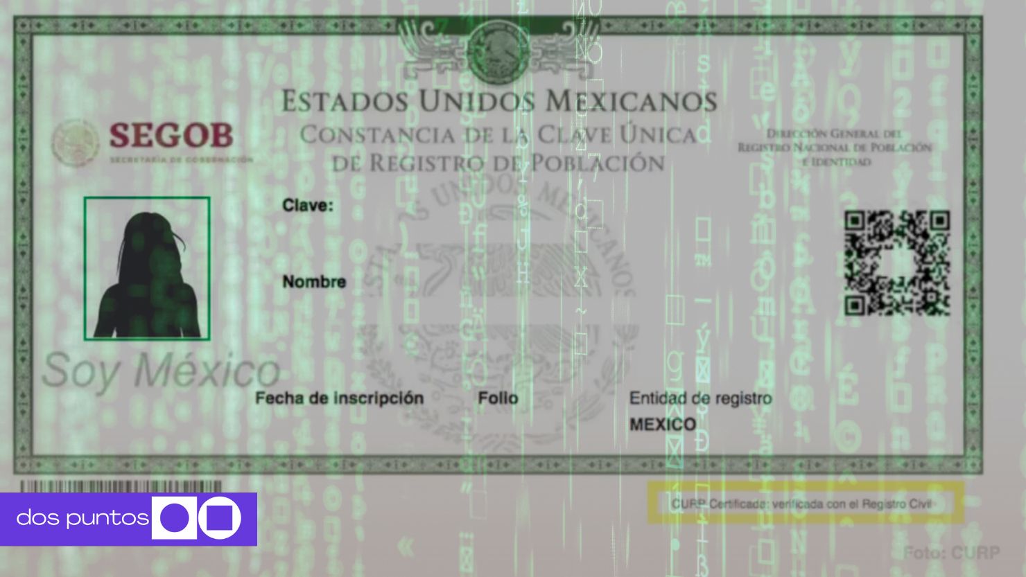 CURP Biométrica, CURP, Identificación oficial, datos, gobierno