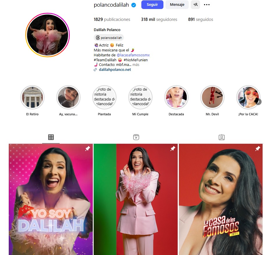 La casa de los famosos en México ha marcado tendencia y ha atraído a las audiencias como pocos programas lo han hecho antes. Y ahora, en su tercera temporada la gente tiene expectativas muy grandes, las cuales Dalilah Polanco, la séptima integrante confirmada está lista para cumplir. Entérate de su historia y su relación con Eugenio Derbez.