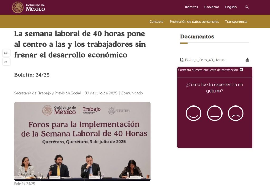 Todos debemos trabajar en esta vida, es algo que tenemos en común. Lo que diferencia a los países es la cantidad de horas que se trabajan cada semana. México aún utiliza el modelo de una jornada laboral de 48 horas, mientras que el resto del mundo ha adoptado la jornada laboral de 40 horas y otros se están moviendo hacia las 32 horas. Por ello, México está muy atrasado respecto al resto del mundo, y por eso esta nueva reforma busca reducir la jornada laboral y cambiar como trabajan las empresas.