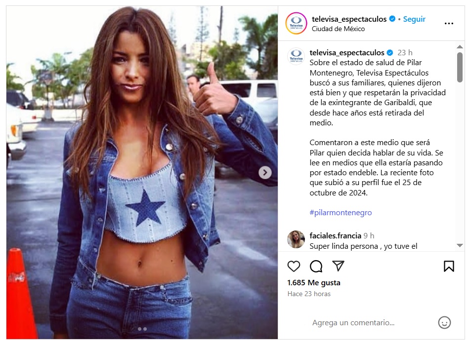 Una gran cantidad de rumores han comenzado a salir sobre que Pilar Montenegro está increíblemente enferma y al borde de la muerte; esto por una enfermedad que la obligó a abandonar los escenarios hace tantos años, la Esclerosis Múltiple o la Ataxia, depende a quien le preguntes. ¿Cuál es la verdad del estado de salud de la ex integrante de Garibaldi?