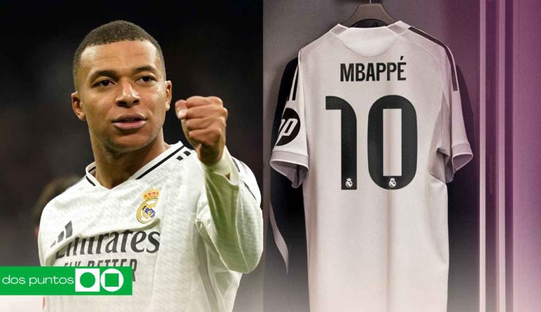 Kylian Mbappé Real Madrid, Mbappé dorsal 10, nuevo 10 del Real Madrid, Mbappé número 10, Real Madrid Mbappé camiseta, Mbappé oficial Real Madrid