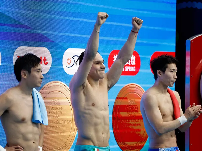 Osmar Olvera, campeón mundial trampolín, oro trampolín 3 metros, medalla de oro México, Mundial de Clavados 2025, clavadistas mexicanos, trampolín 3m