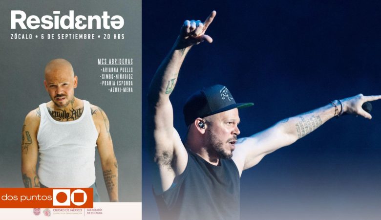 Concierto de Residente, Residente en el Zócalo, Canciones de Residente, Residente en CDMX, Concierto CDMX