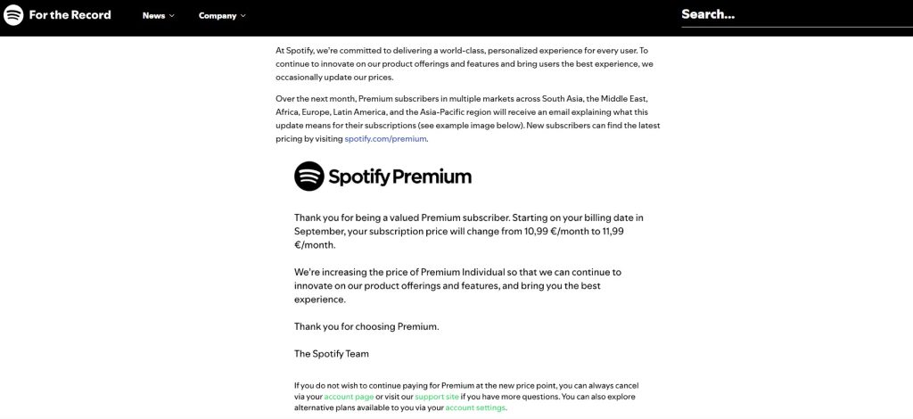 Si quieres escuchar música en tu celular, tienes una gran variedad de opciones, pero la que la mayoría usa es Spotify, el servicio líder para la música en streaming. Sin embargo, quizás son demasiado exitosos, ya que van a incrementar el precio de todos sus servicios sin ningún beneficio. ¿Ahora cuánto cuesta Spotify Premium? ¿Hay alternativas?