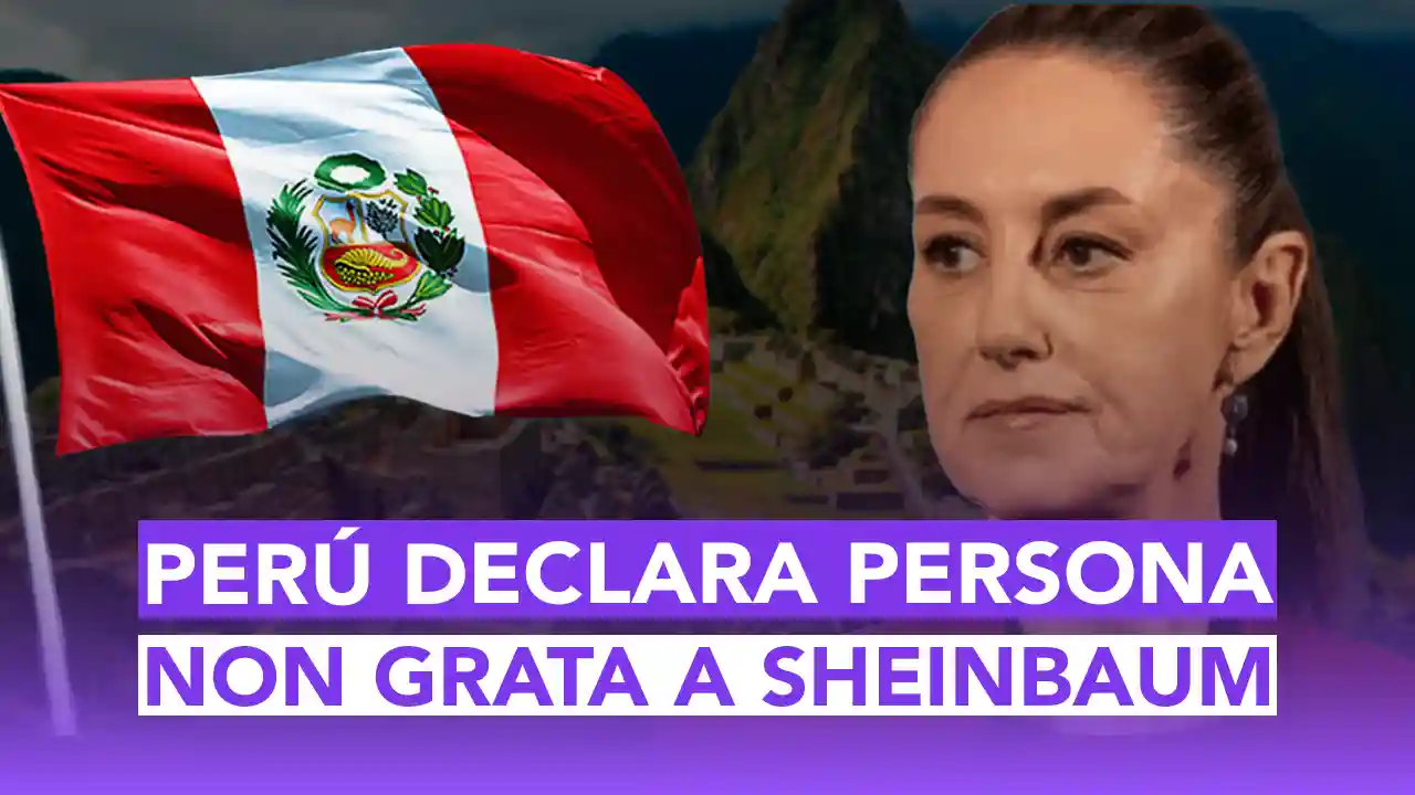 El Congreso de Perú nombró persona non grata a Claudia Sheinbaum por su apoyo al expresidente Pedro Castillo. En dospuntos te contamos todo.
