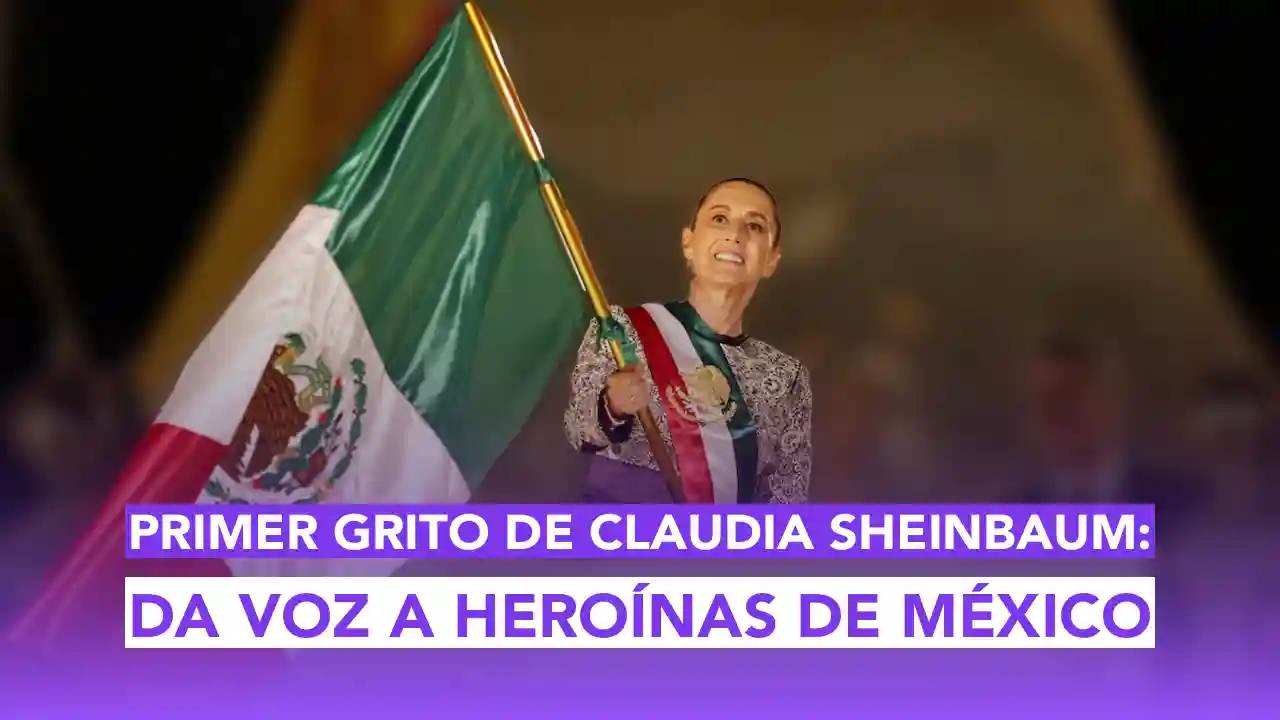 Desde el balcón de Palacio Nacional, la presidenta Claudia Sheinbaum Pardo lideró por primera vez la ceremonia del Grito de Independencia.