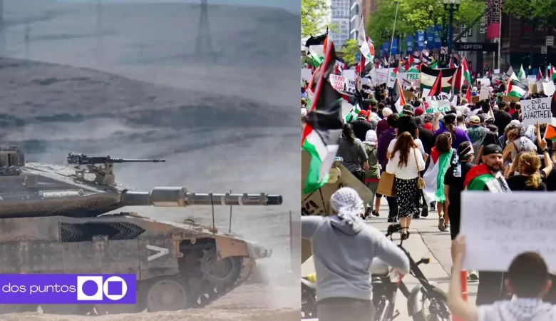 Guerra de Israel y Palestina, Gaza, Franja de Gaza, Ofensiva israelí, Palestina, dos puntos punto media, 1