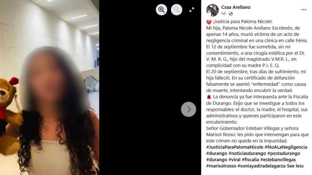 Las apariencias son lo más importante para algunas personas; la estética y el estilo personal son esenciales para muchos. Sin embargo, jamás valdrá la pena arriesgar tu vida para conseguir el "cuerpo perfecto". El caso de Paloma Nicole, una adolescente de 14 años proveniente de Durango, falleció después de una cirugía estética. Pero la historia completa es mucho más compleja y apunta a algo más macabro que estaba sucediendo sin que nadie se diera cuenta.