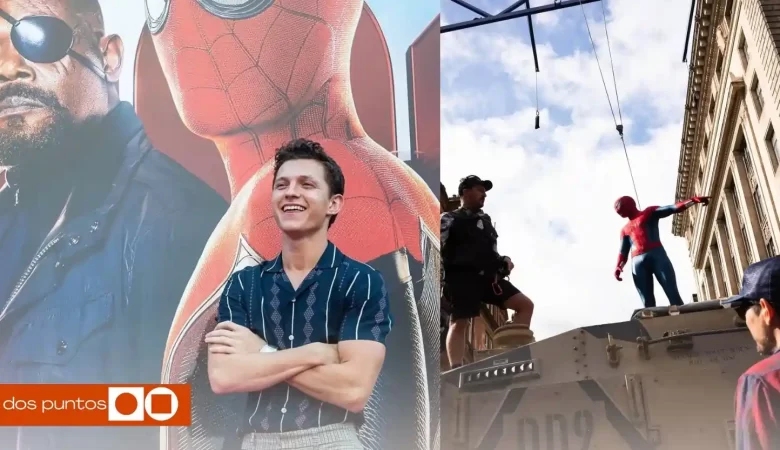 Tom Holland Spider-Man Brand New Day Spider-Man Marvel Conmoción Cerebral dos puntos punto media