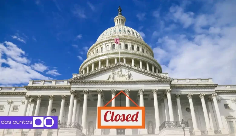 Cierre de gobierno, que es un cierre de gobierno, estados unidos, donald trump cierre gobierno, dos puntos punto media
