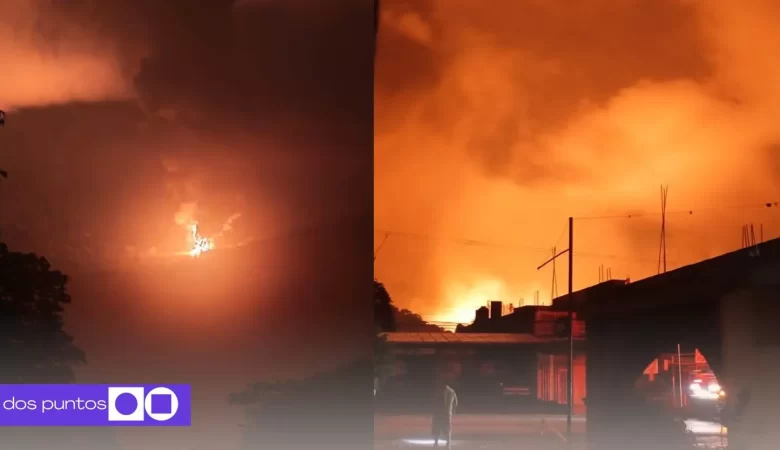 Explosión válvula de gas, Xicotepec de Juárez, La Ceiba, Sierra Norte de Puebla, Xicotepec, dos puntos punto media