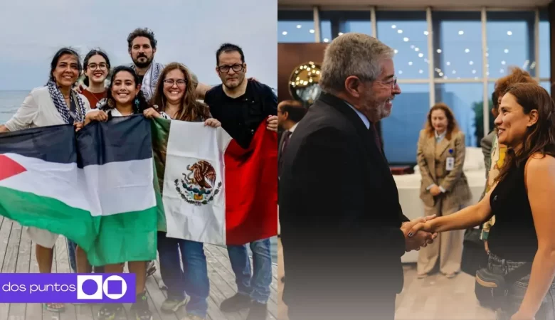 Flotilla Global Sumud, Activistas mexicanos, Global Sumud, Israel, Palestina, dos puntos punto media