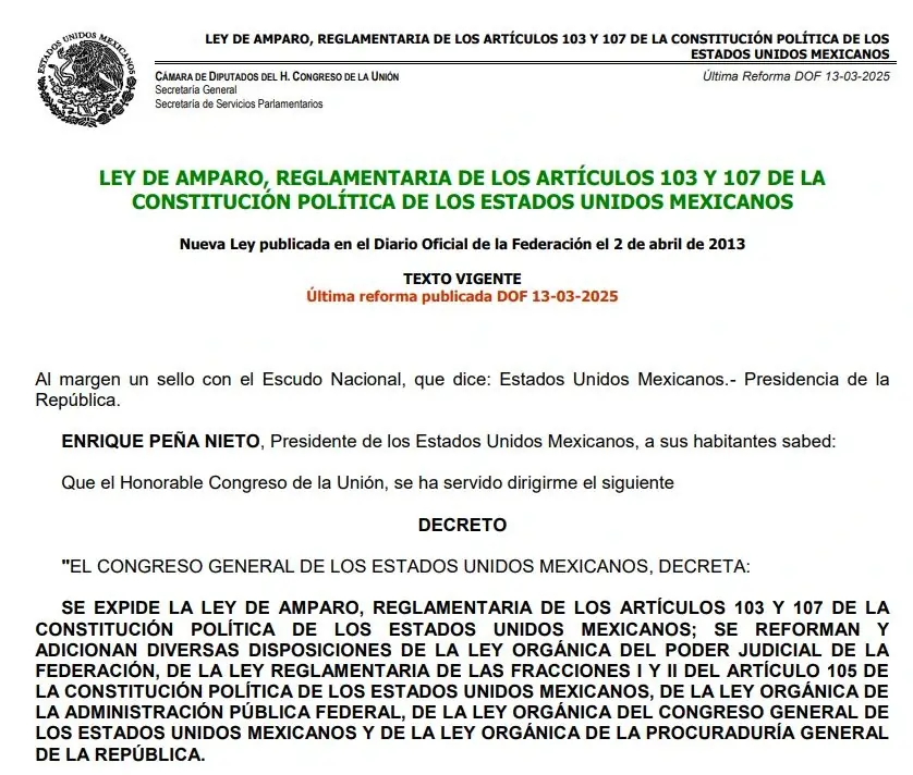 Como suele ser el caso con los grandes movimientos en el Senado, la reforma a la Ley de Amparo recibió tanto críticas como apoyo de dos sectores diferentes de la ciudadanía. La oposición argumenta que esto se trata de un movimiento tiránico diseñado para oprimir a la sociedad y darle más poder al gobierno, mientras que sus simpatizantes creen que este es un paso adelante para las iniciativas legales en México y que no tiene nada de malo. Por lo tanto, aquí te vamos a explicar qué está sucediendo.