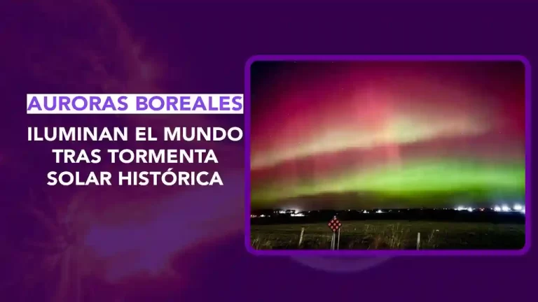 tormenta solar G4,aurora boreal México,Eyección Masa Coronal,CME impacto,clima espacial NOAA,auroras latitudes bajas,efectos tormenta geomagnética,riesgos GPS,redes eléctricas G4,cielos vibrantes,espectáculo cósmico, dos puntos punto media