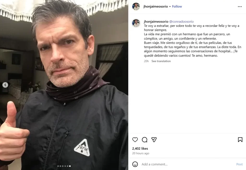 2025 está siendo un año desastroso para los fanáticos de las telenovelas clásicas y la época del cine de oro, varias de las estrellas icónicas del periodo fallecieron en el transcurso de los meses o fueron diagnosticadas con enfermedades terribles, como Tongolele y Yolanda Andrade. Ahora en los últimos días del año fallece también al actor colombiano Conrado Osorio después de una dura batalla contra el cáncer, en dos puntos te contamos todo lo que tienes que saber del intérprete, sus producciones y lo que pasó en el hospital.