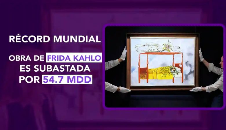 frida kahlo record, el sueño la cama, subasta 54 millones, artista femenina más cara, autorretrato de frida, georgia okeeffe, jimsonweed, diego y yo, pintora mexicana, récord subasta arte, arte femenino, sothebys, nueva york subasta, frida kahlo mercado, fridamanía, dos puntos punto media