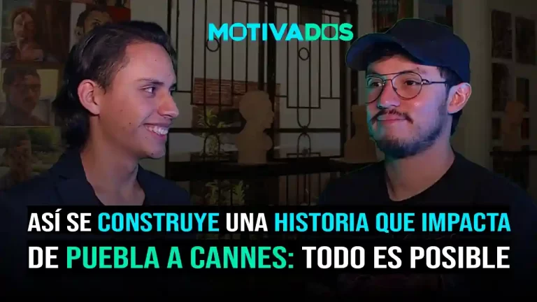 Motivados; dospuntos.media; dospuntos punto media; podcast; Empoderamiento; Motivación; Autosuperación; Emprendimiento; Nunca te rindas; Gerardo García León; Gerardo García León entrevista; cineasta mexicano; director de cine independiente; Sentimiento Sonidero documental; El Cortejo cortometraje; Desafío Buñuel ganador; director de arte Aguacuario; Berlinale y Cannes; cine comunitario México; producción audiovisual Puebla; escuela de Artes Plásticas y Audiovisuales; formación en cine; narrativa audiovisual; cine regional mexicano; festivales de cine México; cine documental mexicano; creación colectiva audiovisual; mentor en producción
