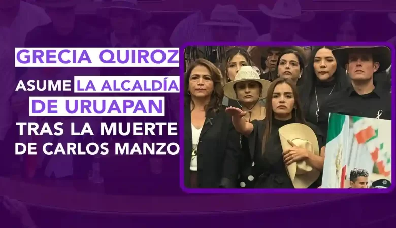 Grecia Quiroz, alcaldesa sustituta Uruapan, Carlos Manzo, asesinato Carlos Manzo, viuda Carlos Manzo, toma protesta Michoacán, Congreso Estatal Michoacán, Guardia Nacional, Movimiento del Sombrero, justicia Uruapan, inseguridad Michoacán, violencia política México, Uruapan seguridad, resistencia ciudadana, gobernabilidad democrática, alcaldes asesinados, crimen organizado, dos puntos punto media