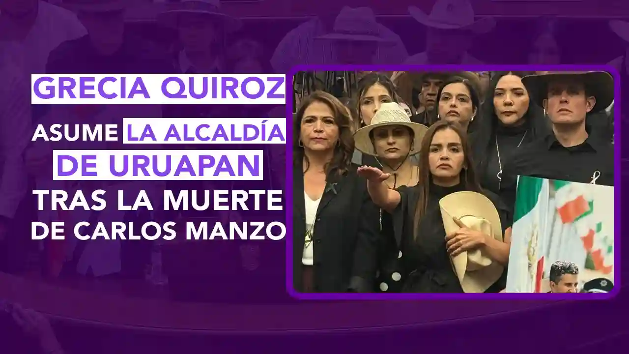 Grecia Quiroz, alcaldesa sustituta Uruapan, Carlos Manzo, asesinato Carlos Manzo, viuda Carlos Manzo, toma protesta Michoacán, Congreso Estatal Michoacán, Guardia Nacional, Movimiento del Sombrero, justicia Uruapan, inseguridad Michoacán, violencia política México, Uruapan seguridad, resistencia ciudadana, gobernabilidad democrática, alcaldes asesinados, crimen organizado, dos puntos punto media