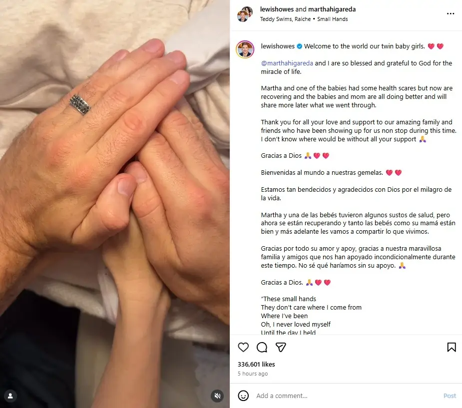 Muchas personas entran a una relación con el propósito de un día hacer una familia, tener hijos y verlos crecer, una visión muy bella, pero con la que la biología y nuestras propias condiciones se interponen. Sin embargo, esto no fue obstáculo para Martha Higareda, que ahora tiene gemelas junto a su esposo Lewis Howes, todo a pesar de su avanzada edad y un embarazo de alto riesgo que le pudo costar la vida. En dos puntos te explicamos lo que sabemos de la actriz y lo que dice sobre esta adición a su vida que tanto esperaba.