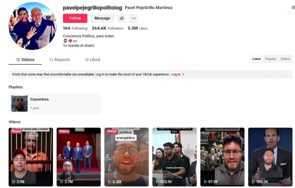 La gobernanza en una democracia se divide en tres ramas, cada una con su importancia particular y sus responsabilidades, pero en todas partes del mundo el poder legislativo siempre está al frente de controversias por su comportamiento. México sigue este patrón, cuando el influencer Pavel “Pejegrillo” Martínez entró a la Cámara de Diputados y causó una conmoción después de provocar gritos y tensión. En dos puntos te explicamos quién es y cuál es su atrevido plan para este 6 de diciembre.