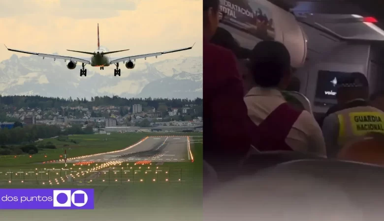 Volaris aterrizaje de emergencia, amenaza de bomba, pasajero disruptivo, aeropuerto monterrey, vuelo volaris, dos puntos, dospuntos
