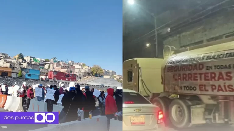 mega bloqueo, mega bloqueo puebla, mega bloqueo 24 de noviembre, mega bloqueo transportistas, mega bloqueo transportistas pubela, dos puntos, dospuntos