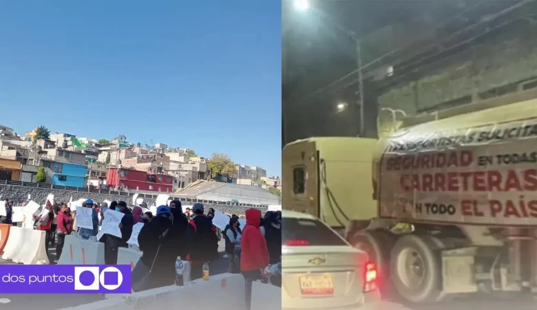 mega bloqueo, mega bloqueo puebla, mega bloqueo 24 de noviembre, mega bloqueo transportistas, mega bloqueo transportistas pubela, dos puntos, dospuntos