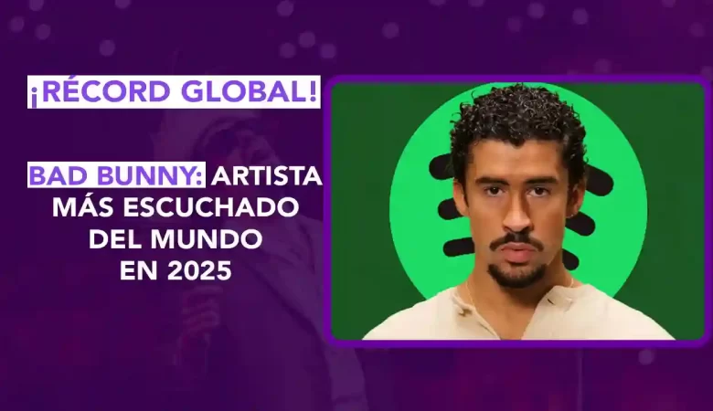 dos News; dospuntos.media; dospuntos punto media; Juan Carlos Valerio; Lady Salazar; chismecito; Mexico; Mexico magico; podcast; noticias; Bad Bunny más escuchado 2025; Spotify Wrapped 2025; artista global Spotify; DeBÍ TiRAR MÁS FOToS álbum más escuchado; récord de streams Bad Bunny; música latina éxito global; streaming Spotify noticias 2025; Bad Bunny Spotify 19.8 mil millones; reggaetón éxito mundial; Dos News música.