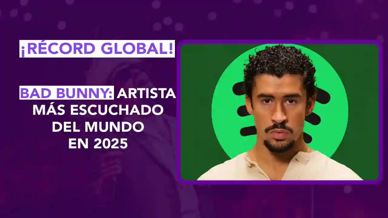 dos News; dospuntos.media; dospuntos punto media; Juan Carlos Valerio; Lady Salazar; chismecito; Mexico; Mexico magico; podcast; noticias; Bad Bunny más escuchado 2025; Spotify Wrapped 2025; artista global Spotify; DeBÍ TiRAR MÁS FOToS álbum más escuchado; récord de streams Bad Bunny; música latina éxito global; streaming Spotify noticias 2025; Bad Bunny Spotify 19.8 mil millones; reggaetón éxito mundial; Dos News música.