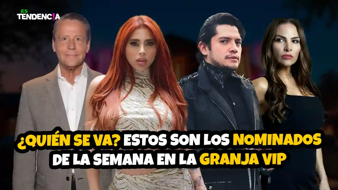 Es tendencia; dospuntos.media; dospuntos media; espectáculos; podcast de tendencias; La Granja VIP MX nominados semana 8; nominados La Granja VIP 2025; Fabiola Campomanes nominada; César Doroteo nominado; Alfredo Adame nominación; Kim Shantal en riesgo; placa de nominados La Granja VIP; Es Tendencia podcast farándula; noticias La Granja VIP diciembre 2025