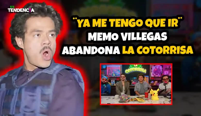 Es tendencia; dospuntos.media; dospuntos media; espectáculos; podcast de tendencias; Memo Villegas se va de La Cotorrisa; salida Memo Villegas podcast; episodio 352 La Cotorrisa; Ricardo Pérez Slobotzky Memo; incomodidad invitado podcast; fans reaccionan Memo Villegas; noticias La Cotorrisa 2025; polémica podcast México; retiro en vivo podcast; actor Memo Villegas polémica; cultura podcast actualidad.