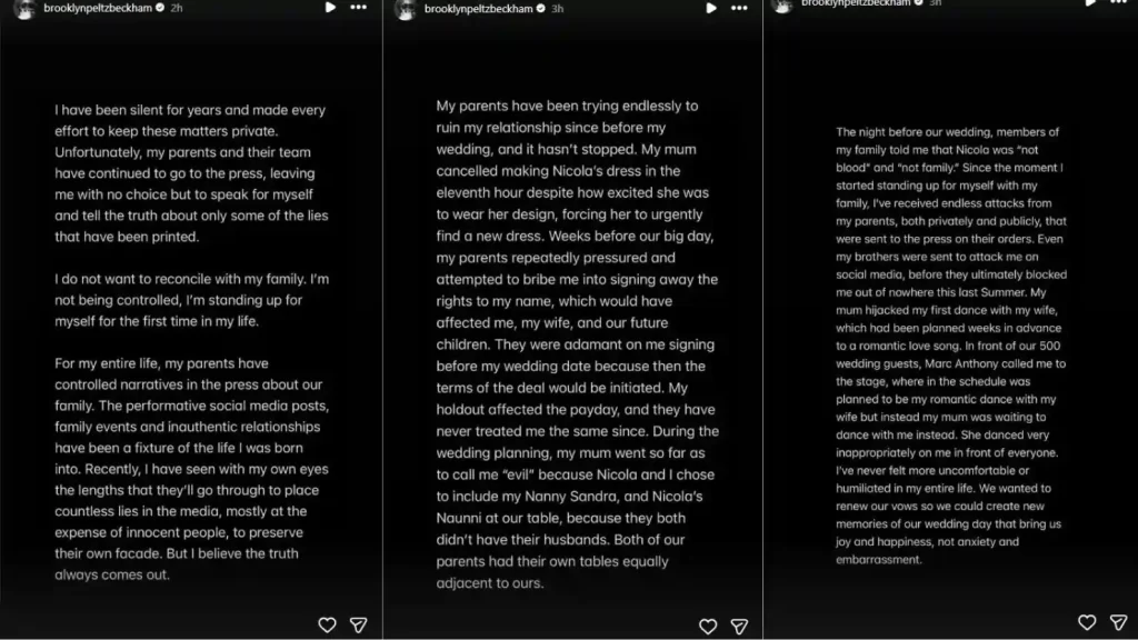 No se trata de la familia real, pero con la cantidad de drama que tienen detrás, pensarías otra cosa, son uno de los hogares más importantes del espectáculo en Inglaterra. Tiene que ver con el exjugador de fútbol, David Beckham, y su esposa Victoria Beckham, cantante y diseñadora de modas, en contra de uno de sus hijos, Brooklyn, y su esposa, Nicola Peltz. Ellos iniciaron un drama que se volvió viral en 2022, aunque nunca supimos la verdad detrás de todo, hasta el día de hoy, en que se revela lo que sucedió. En dos puntos te contamos lo que tienes que saber sobre este chisme tan interesante.