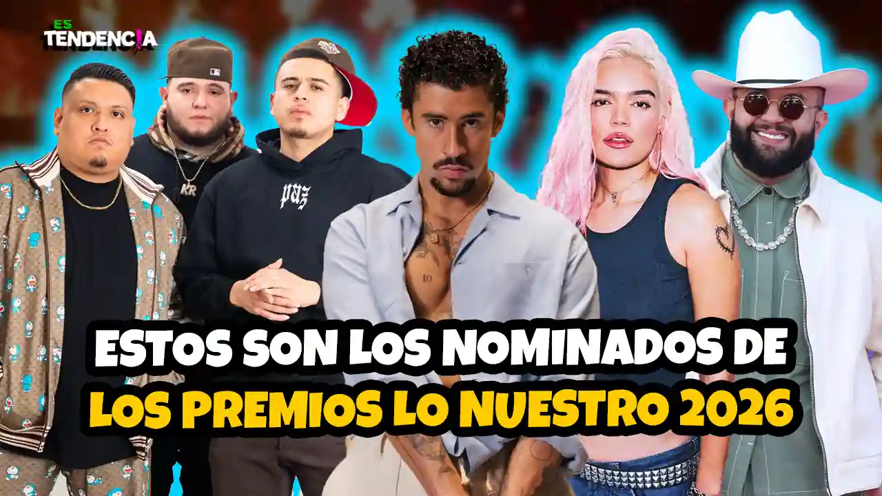 Es tendencia; dospuntos.media; dospuntos media; espectáculos; podcast de tendencias; Es tendencia; Premios Lo Nuestro 2026; nominados Lo Nuestro; Bad Bunny Lo Nuestro; Carín León nominaciones; Myke Towers nominaciones; Rauw Alejandro Lo Nuestro; Karol G nominada; Shakira Lo Nuestro; votar Premios Lo Nuestro; ceremonia musical latina; 38ª edición Lo Nuestro; Kaseya Center Miami; música latina premios; gala Lo Nuestro