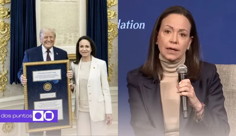 María Corina, María Corina Machado, Trump premio Nobel, Premio Nobel, Premio Nobel de la paz, dos puntos, dospuntos