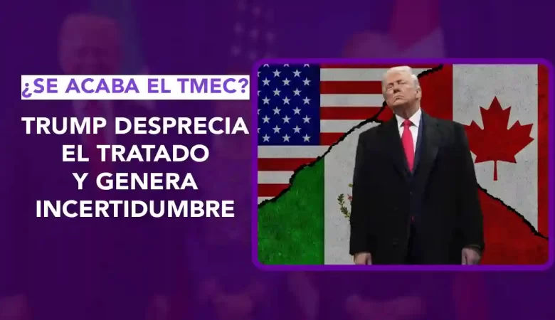 Donald Trump T-MEC, Estados Unidos no necesita T-MEC, futuro T-MEC 2026, T-MEC revisión 2026, tratado comercial México Estados Unidos Canadá, dos puntos punto media acuerdos comerciales América del Norte, impacto T-MEC industria automotriz, Trump comercio internacional, relaciones comerciales México Canadá EE.UU., integración económica Norteamérica, renovación T-MEC, Trump presidente EE.UU opinión T-MEC, Sheinbaum T-MEC respaldo, tratado libre comercio T-MEC, T-MEC beneficios sector automotriz, T-MEC relevancia energía, política comercial Trump, comercio trilateral, dos puntos punto media