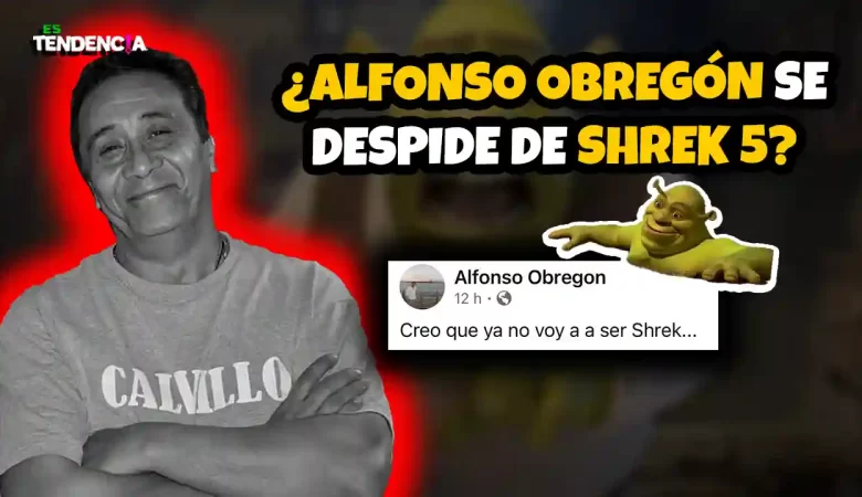 Es tendencia; dospuntos.media; dospuntos media; espectáculos; Alfonso Obregón Shrek 5; Shrek doblaje latino; ¿Alfonso Obregón deja Shrek?; Facebook Shrek post; voz de Shrek Latinoamérica; condiciones doblaje Shrek 5; DreamWorks doblaje; polémica Shrek 5; noticias entretenimiento 2026; cultura pop Shrek saga