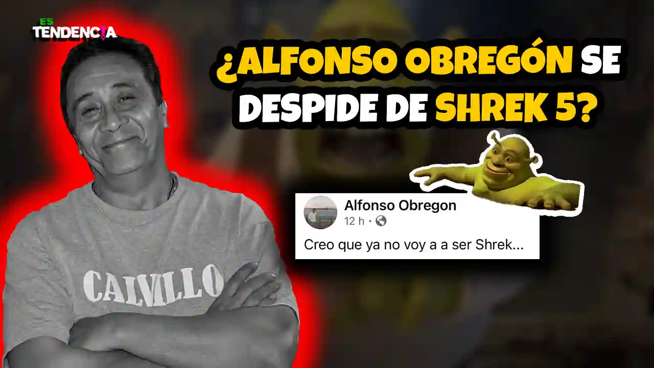 Es tendencia; dospuntos.media; dospuntos media; espectáculos; Alfonso Obregón Shrek 5; Shrek doblaje latino; ¿Alfonso Obregón deja Shrek?; Facebook Shrek post; voz de Shrek Latinoamérica; condiciones doblaje Shrek 5; DreamWorks doblaje; polémica Shrek 5; noticias entretenimiento 2026; cultura pop Shrek saga