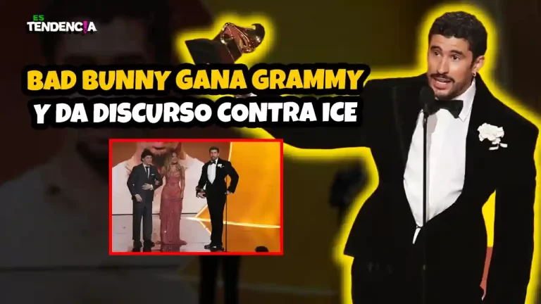 Es tendencia; dospuntos.media; dospuntos media; espectáculos; podcast de tendencias; Bad Bunny Grammy 2026; discurso contra ICE Grammy; Bad Bunny DeBiTirarMasFotos; premios Grammy 2026 icónicos; mensaje político Grammy Awards; ICE out Bad Bunny; inmigración y música; comunidad latina EE. UU.; Grammy histórico español; cultura pop y política; noticias farándula 2026.