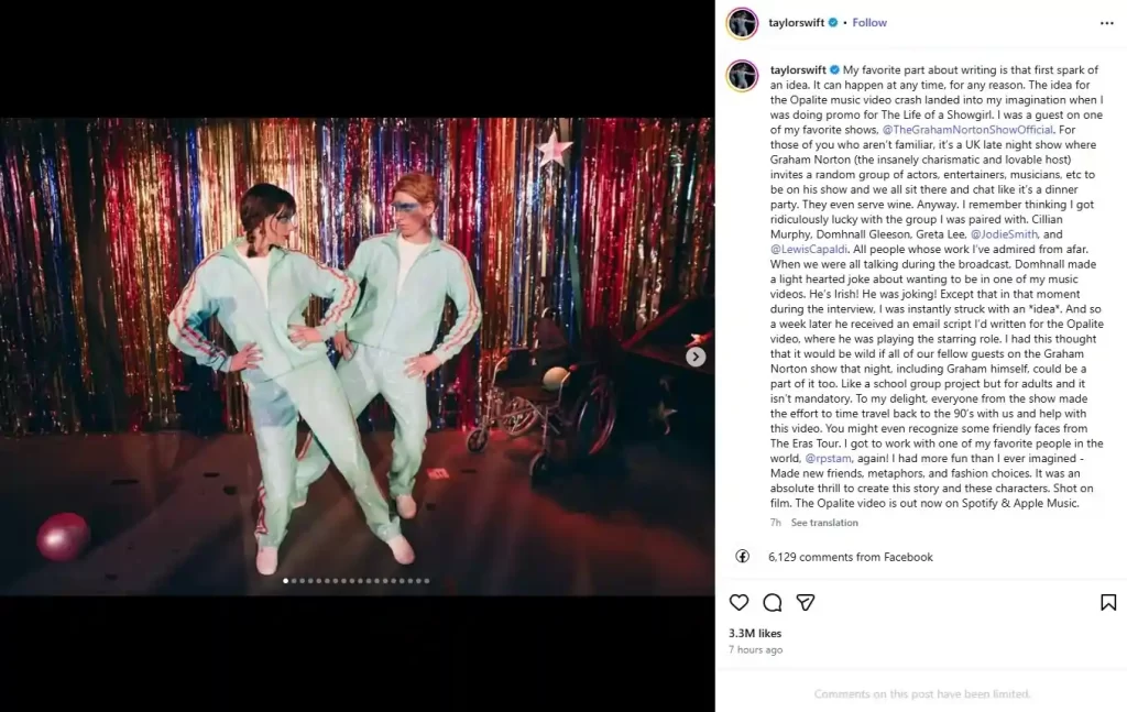 Cada generación tiene a su estrella del pop que marca tendencia y se convierte en un ícono para la posteridad, claro, la calidad de la música importa tanto como la opinión del público y la crítica. Por eso Taylor Swift está de regreso con un nuevo video musical para su canción " Opalite ", de su álbum más reciente "The Life of a Showgirl", sin embargo, las opiniones divididas y la manera en la que se estrenó tienen a muchos confundidos. En dos puntos te vamos a explicar todo lo que sabemos de este evento: