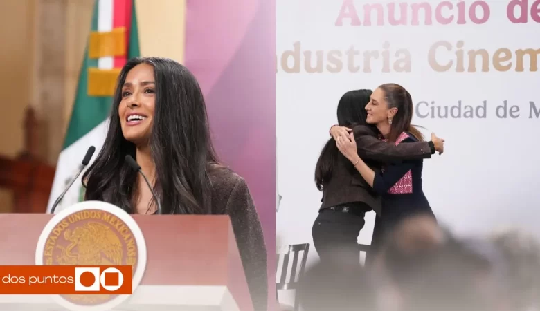 Salma Hayek, Salma Hayek Mañanera, Salma Hayek Claudia Sheinbaum, Salma Hayek película, quien es Salma Hayek, dos puntos, dospuntos