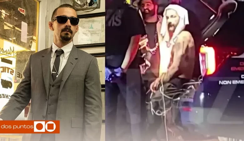 Shia LaBeouf, Shia LaBeouf New Orleans, Shia LaBeouf Mardi Gras, Shia LaBeouf video, Shia LaBeouf pelea, dos puntos, dos puntos media