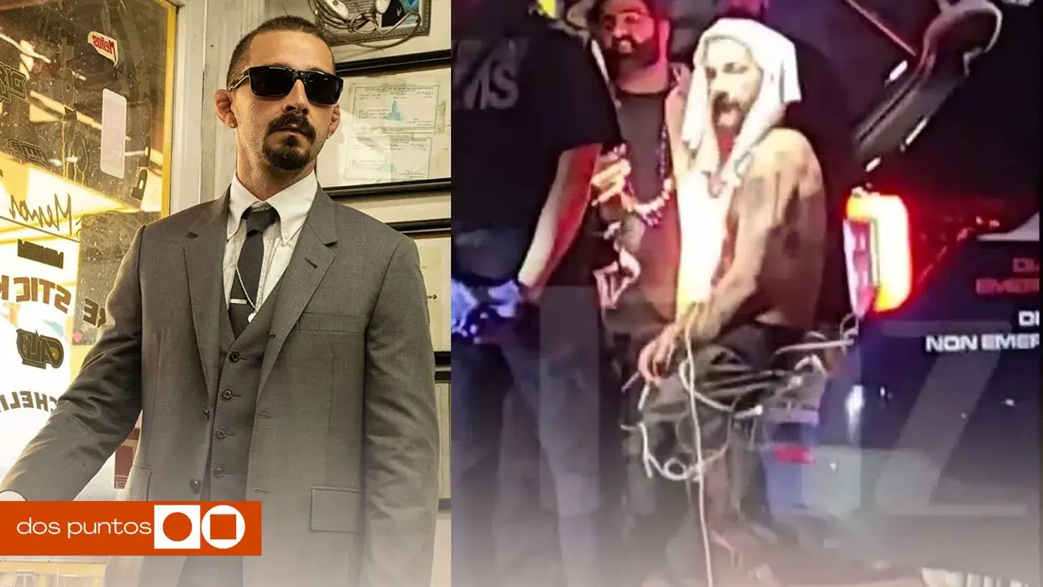 Shia LaBeouf, Shia LaBeouf New Orleans, Shia LaBeouf Mardi Gras, Shia LaBeouf video, Shia LaBeouf pelea, dos puntos, dos puntos media